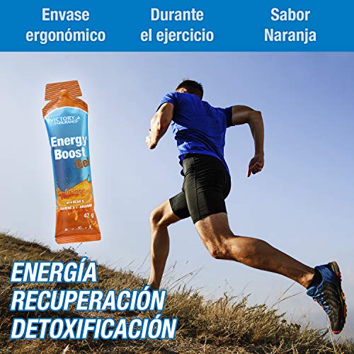 Energy Boost Gel Naranja, 42g x 24 geles, energía rápida y duradera, formato ergonómico