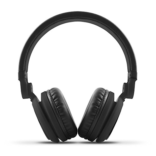 Energy Sistem Headphones DJ2 Black Mic (Auriculares Estilo DJ, Flip-Up Ear Cups, Removable Cable, Control Talk, Foldable), negro