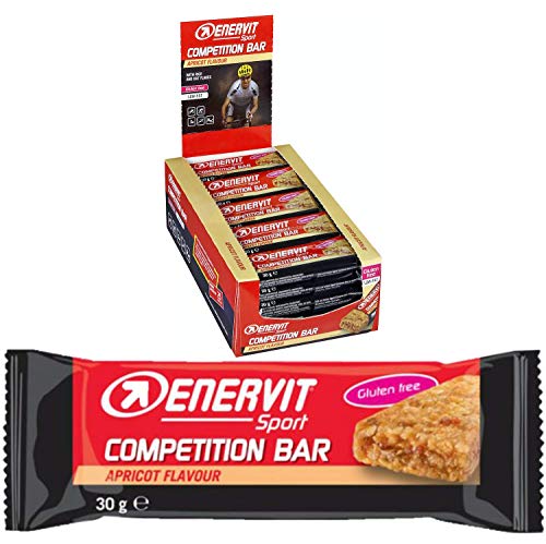 Enervit Barra de competición – Sabor: albaricoque – 25 barritas de 30 g