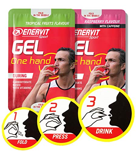 Enervit Sport - Gel de una mano (fruta tropical, 6 x 12,5 ml)