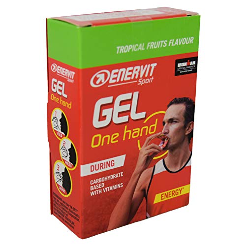 Enervit Sport - Gel de una mano (fruta tropical, 6 x 12,5 ml)