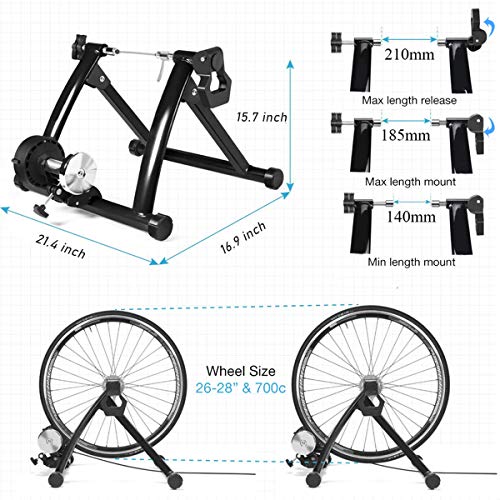 Entrenador de bicicleta de ejercicio interior Entrenamiento en el hogar Resistencia magnética de 6 velocidades Entrenador de bicicleta Carretera MTB Entrenadores de bicicleta Rodillo de ciclismo