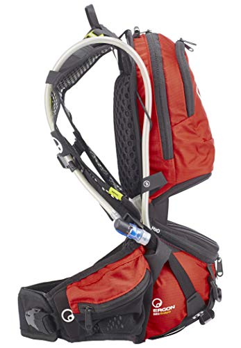 Ergon BE2 Enduro Mochila, Unisex Adulto, Negro y Rojo, S-L