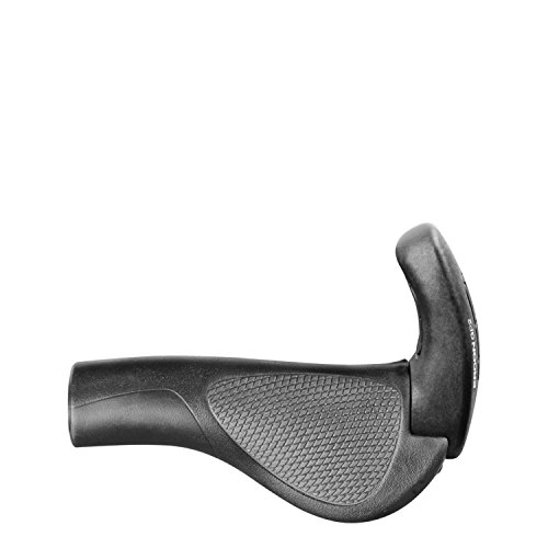 Ergon GP2 Performance Bicycle Handle Bar Grips - Black (Black - Large - Performance Length) by Ergon