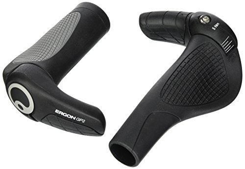 Ergon GP2-S Rohloff/Nexus Puños para Manillar de Bicicleta, Unisex Adulto, Negro, Talla única