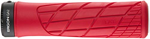 Ergon Grips Technical-GA2 Fat Risky Red (Rouge) Asa para Bicicleta, Unisex Adulto, Rojo, Talla única