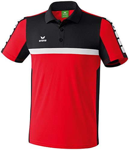 erima Poloshirt 5-Cubes - Camiseta de equipación de Balonmano para Hombre, Color Rojo, Talla M
