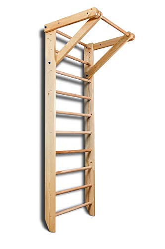 Escalera Sueca Sport-1-220 Espaldera para Gimnasio, Espaldera de Fitness, Complejo Deportivo de Gimnasia, Gimnasia de los niños en casa, Barras