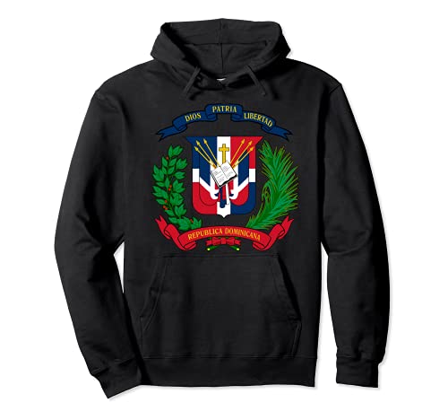 Escudo de República Dominicana | Emblema | Escudo Dominicano Sudadera con Capucha