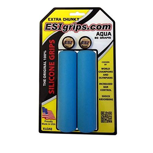 ESI Extra Chunky Grips Puños Azul Aqua