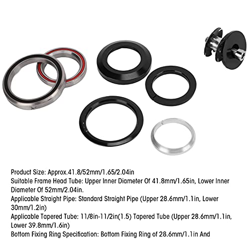 Espaciador De Auriculares De Bicicleta De Grupo De Cuenco De Doble Rodamiento 42 / 41,8-52 Mm Espaciador De Auriculares De Vástago De Bicicleta De Carretera Para Bicicleta De Carretera De Montaña