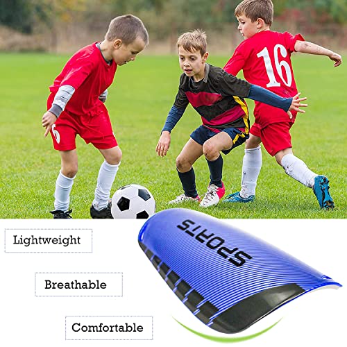 Espinilleras de fútbol Soccer Shin Guard Fútbol Espinilleras Elásticas Protección Integral Niño Juventud Adulta Partido de Futbol