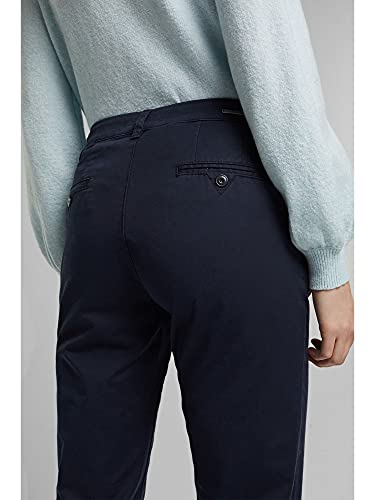 Esprit 990Ee1B302 Pantalón Chino, Azul (Navy 400), 42W / 30L para Mujer