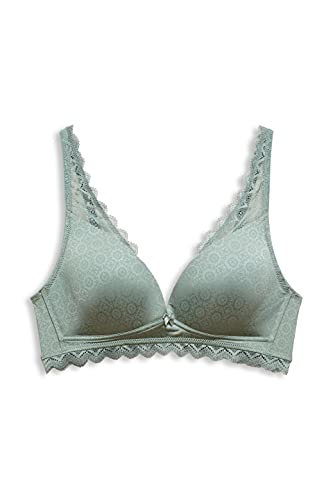 Esprit Seasonal Lace 2 PAR Wireless Padded Sujetador Acolchado, Leaf Green, 95C para Mujer