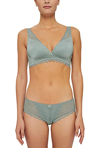 Esprit Seasonal Lace 2 PAR Wireless Padded Sujetador Acolchado, Leaf Green, 95C para Mujer