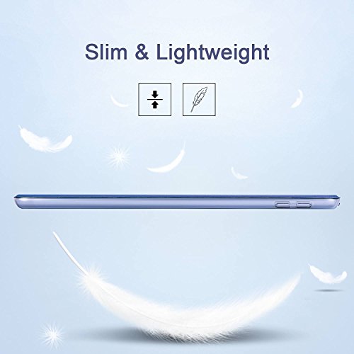 ESR Yippee Funda Tríptica para iPad 9.7" 2018/2017[A1822, A1823, A1893, A1954], Ligera, Activación/Suspensión Automática, Soporte Múltiples Ángulos, Tapa Trasera Rígida iPad 6ª/5ª Gen, Azul