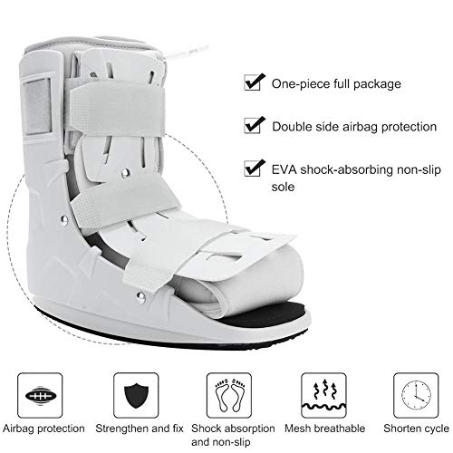 Estabilizador, Guía para el tobillo de apoyo de carril de apoyo botas de caminante olor para deportes talones/dolor de pie/alivio del dolor (l 42-44 blanco)