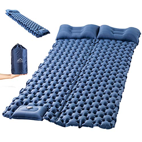 Esterilla Camping Colchon Hinchable Portatíl - Colchoneta de Aire para  camping inflable ultraligera con almohada para Dormir Esterilla  Autohinchable
