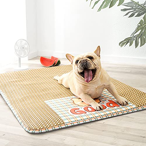 Esterilla para Dormir para Mascotas, Esterilla Lavable para Refrescarse En Verano, para Perros Y Gatos (Size : 75 * 60cm)