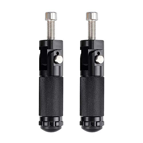 Estriberas Plegables Pedales Traseros Reposapiés para Motocicleta Universal - 8mm