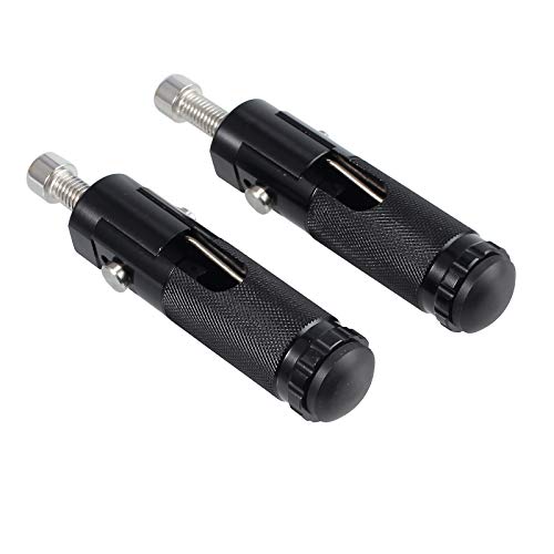 Estriberas Plegables Pedales Traseros Reposapiés para Motocicleta Universal - 8mm