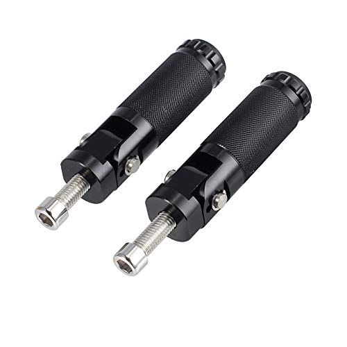 Estriberas Plegables Pedales Traseros Reposapiés para Motocicleta Universal - 8mm