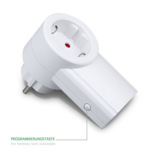 Etekcity Enchufes Inalámbricos Inteligentes con Mando a Distancia con Control Remoto Interruptores a Distancia, Blanco (Código de Aprendizaje, 3Rx-2Tx)