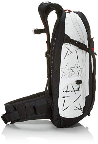 Evoc FR TRAIL UNLIMITED - Mochila con protector de espalda (20 L, con diseño de estrellas), color negro y blanco negro y blanco XL