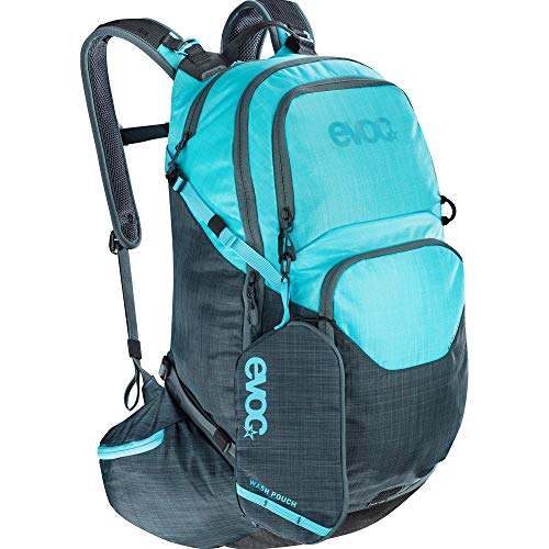 Evoc Mochila unisex Explorer Pro Performance, color gris carbón/rojo rubí, 30 l