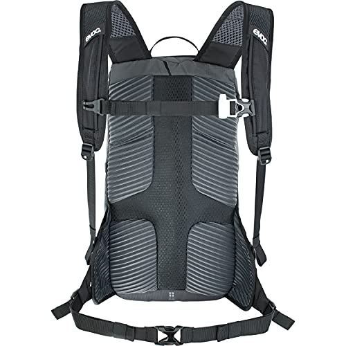 Evoc Ride 12 - Mochila para Bicicleta de montaña sin protección Adulto, Unisex, Negro/Gris