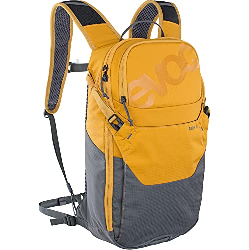 Evoc Ride 8 - Mochila de Bicicleta de montaña sin protección para Adulto, Unisex, 8 Naranja/Gris