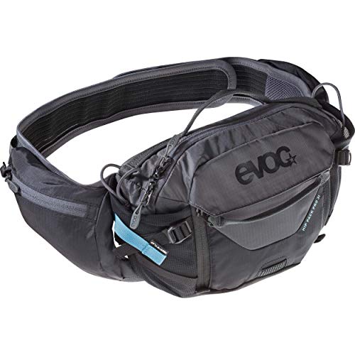 EVOC riñonera HIP PACK PRO 3 l + bolsa de hidratación 1,5 l, color negro/ gris carbón, talla única UE