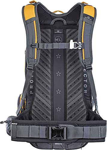 EVOC Sports FR Trail E-Ride Protector Backpacks, Color Loam - Carbon Grey, tamaño Talla Media/Grande