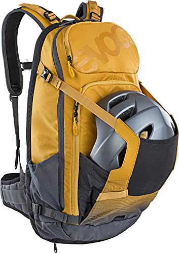 EVOC Sports FR Trail E-Ride Protector Backpacks, Color Loam - Carbon Grey, tamaño Talla Media/Grande