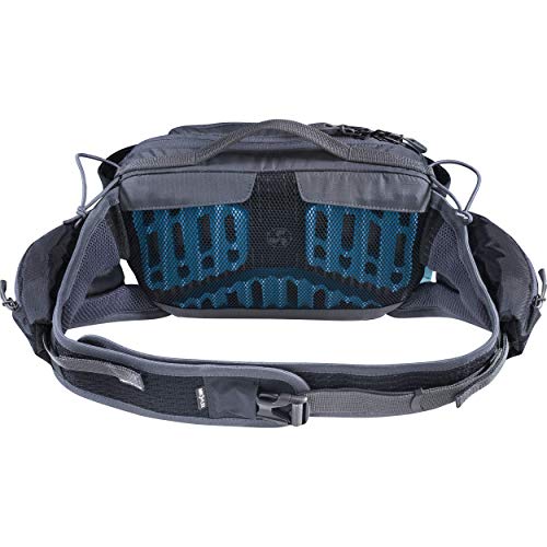 EVOC Sports GmbH Hip Pack Pro 3l + 1, 5l Bladder Riñonera, Unisex Adulto, Gris y Rojo, Talla única