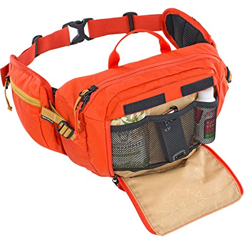 evoc und Hip Pack Pro 3 Hüfttasche Bauchtasche für Bike-Touren & Trails Packs, Unisex Adulto, Naranja, INKL. 1,5l Trinkblase