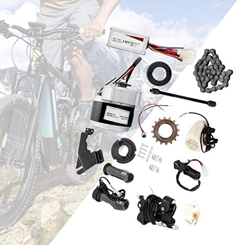 EVTSCAN Kit de conversión de Bicicleta eléctrica, Kit de conversión de Bicicleta eléctrica de 24 V 250 W, Controlador de Motor para Bicicleta común de 22-28 Pulgadas