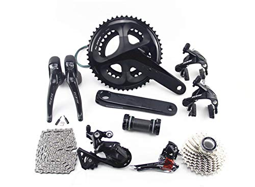 EWDF 5800 105 R7000 Groupset R7000 Derailleurs Road Bicycle 50-34 52-36 53-39t 165 170 172.5 175mm 12-25 11-28 30t 32t34t para shi-ma-no (Color : 53 39T 172.5MM 28T)