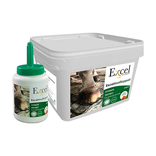 Excel Supplements Europe Hoof Support 0,5l | Grasa Cascos Caballos | Barrera antibacteriana | Hidratación de los Cascos | Cuidado del Caballo | Previene Enfermedades del Casco | Poder regenerador