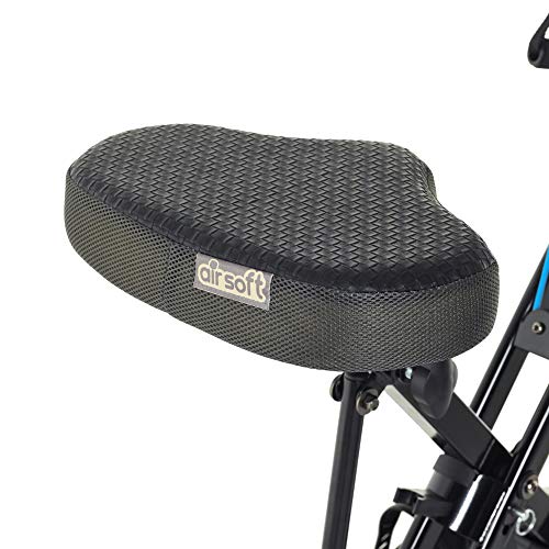 Exerpeutic Bicicleta plegable inteligente Bluetooth con bandas de resistencia y aplicación gratuita MyCloudFitness, bicicleta plegable negra
