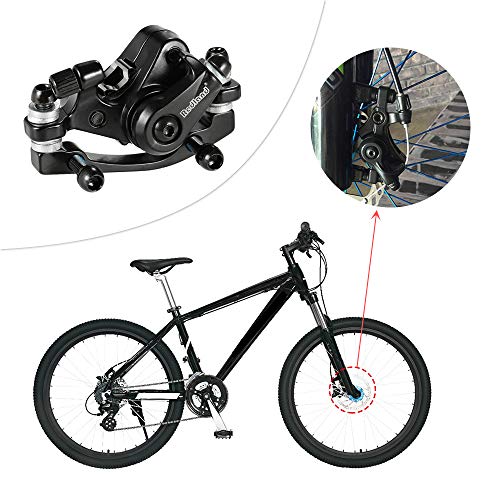 Explopur Aleación de Aluminio Freno de Bicicleta Ciclismo al Aire Libre MTB Bicicleta de montaña Freno de Disco Delantero Pinza mecánica