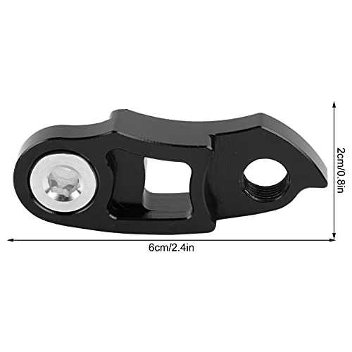 Extensor de Gancho de Cola de Engranaje de Cuadro, Gancho de Cola de Bicicleta Duradero para Bicicleta de montaña para Bicicleta de Carreras de Carretera para Bicicleta de ciclocross(Black)