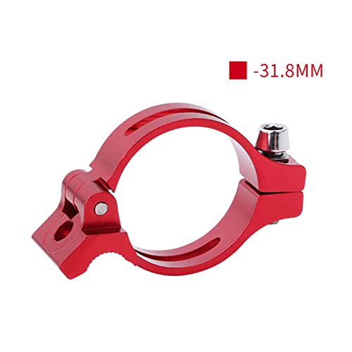 F Fityle Abrazadera adaptadora de desviador Delantero de Bicicleta de Carretera o de montaña Ajustable soldada 31,8 mm 34,9 mm para Montaje de Bicicleta - 31.8mm