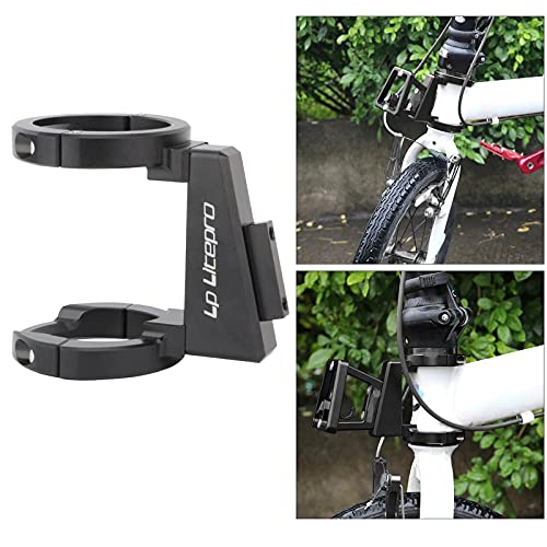 F Fityle Bastidores de cesta de bicicleta plegables para bicicleta, soporte frontal para bicicleta, para Dahon, bolsa de transporte para bicicleta S, soporte - Negro