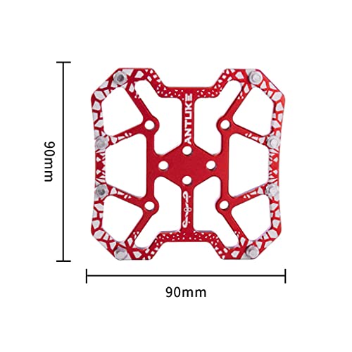 F Fityle Plataforma de Pedales automáticos de Bicicleta Universal de liberación rápida, Piezas de Ciclo de Bicicleta, Accesorios de Ciclismo duraderos para - Rojo