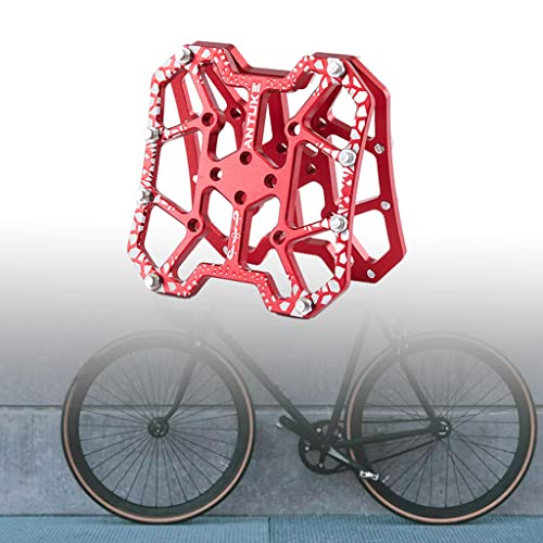 F Fityle Plataforma de Pedales automáticos de Bicicleta Universal de liberación rápida, Piezas de Ciclo de Bicicleta, Accesorios de Ciclismo duraderos para - Rojo