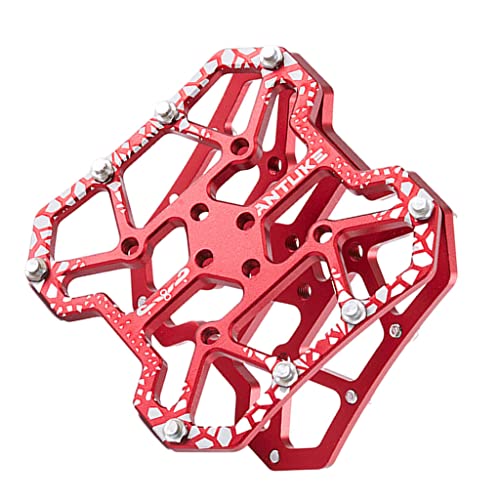 F Fityle Plataforma de Pedales automáticos de Bicicleta Universal de liberación rápida, Piezas de Ciclo de Bicicleta, Accesorios de Ciclismo duraderos para - Rojo