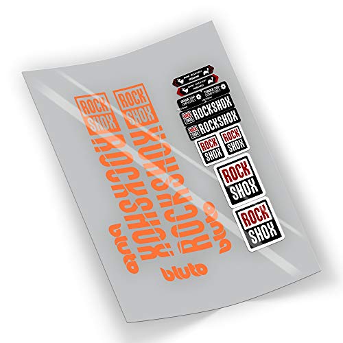 FA208 Pegatinas Horquilla Rock Shox Bluto ADESIVO AUTOCOLLANT AUFKLEBER Stickers (Naranja)