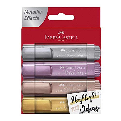 Faber Castell 154640 Rotulador Fluorescente, Color metálico, 1,6 x 11,8 x 15,2 cm (FC154640)