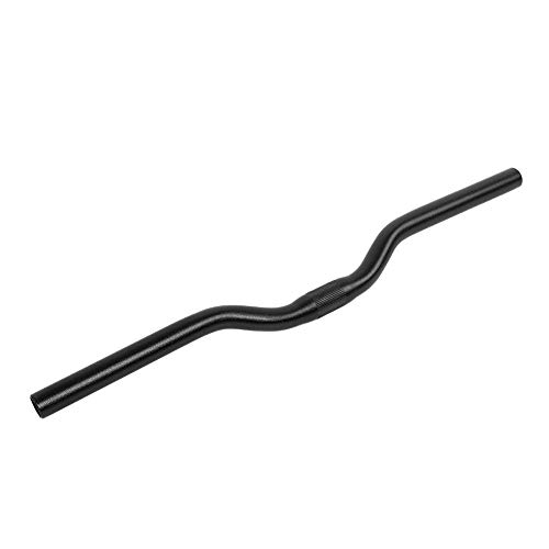 Fafeims Barra elevadora de Bicicleta Barra Plana de aleación de Aluminio 25.4 mm * 520 mm Manillar Largo para Bicicleta de montaña de Carretera(Negro)